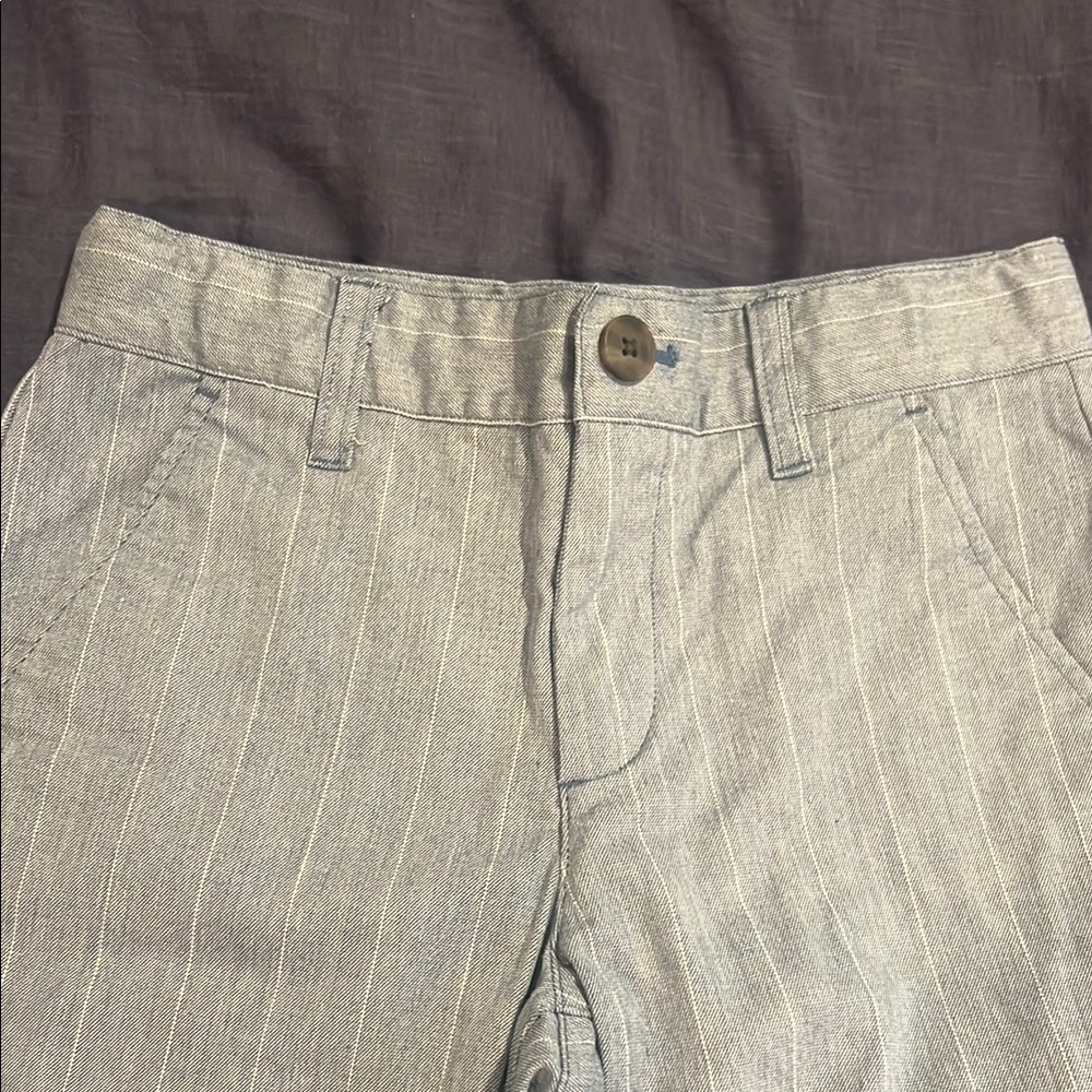 Blue denim Textured Suit with Teal Lining - Picture 5 of 8